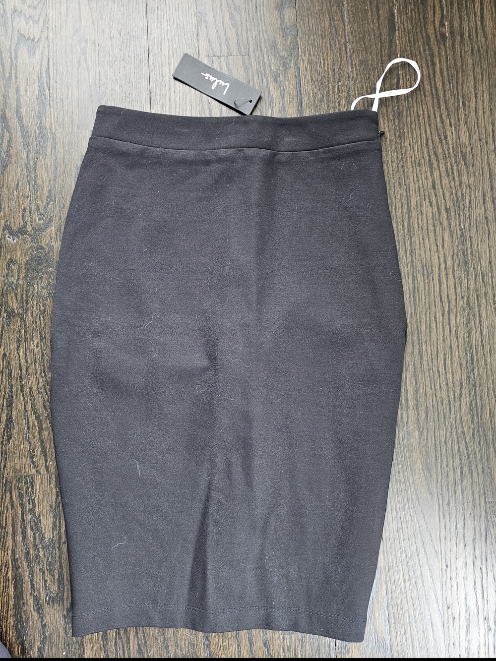 Lulu's Black Ponte Pencil Skirt